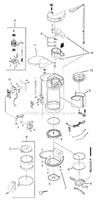 Page A Diagram and Parts List for GBX13  Mr Coffee Coffee Grinder